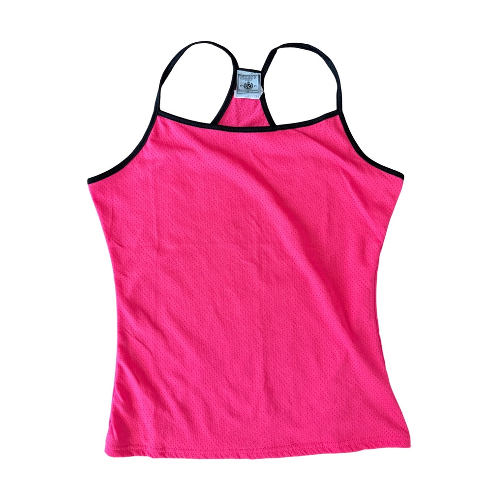 Exist Miami Women's M Hot Pink Racerback Mesh Activewear Tank Top | SKU 1068